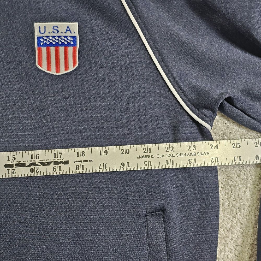 VTG Nbn gear USA Track Jacket XL Soccer Basketball Baseball Warmup Sports Coat - Picture 6 of 8